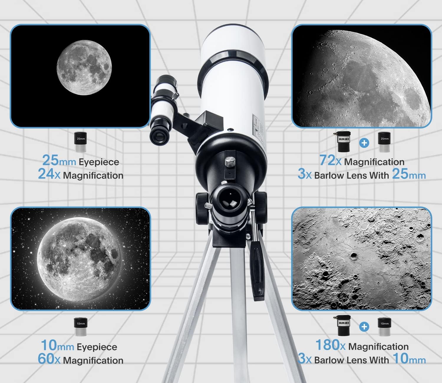 Telescópio AZ80600 é bom?